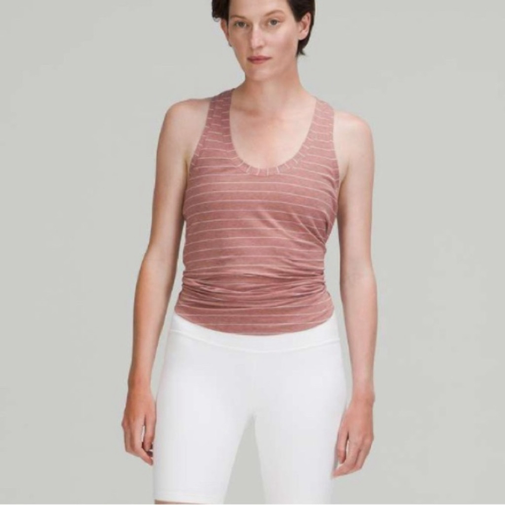 Lululemon Love Tank Top
Short Serve Stripe Heathered Spiced Chai White - Picture 2 of 7